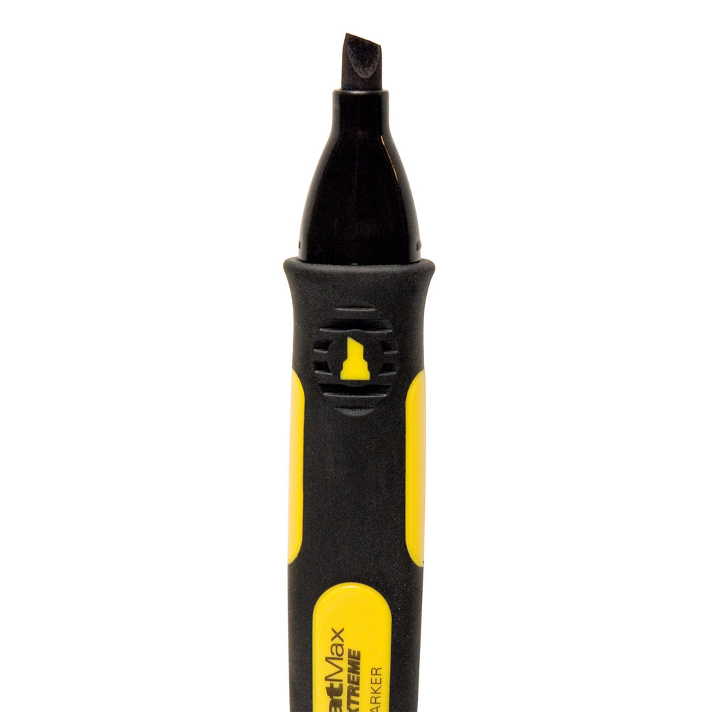 Stanley 0-47-314 Fatmax Permanent Marker Chisel Tip in Black (Pack Of 2) 3