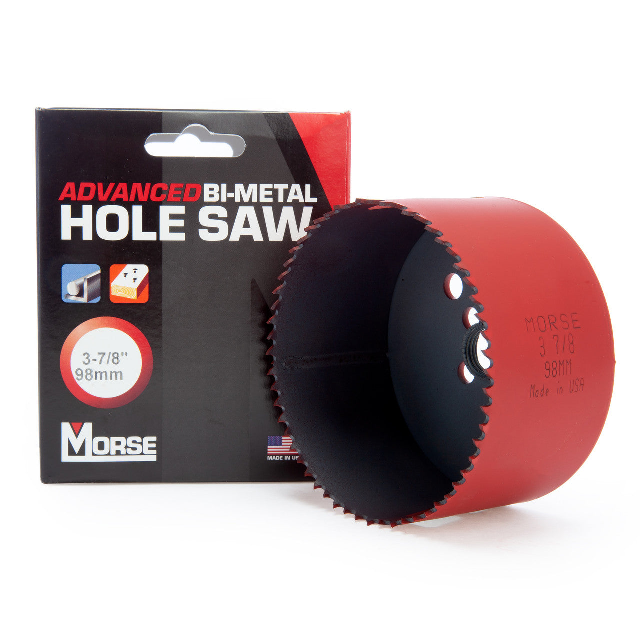 Morse MHS62 (177627) Advanced Bi-Metal Hole Saw 3. 7/8in - 98mm Diameter 2
