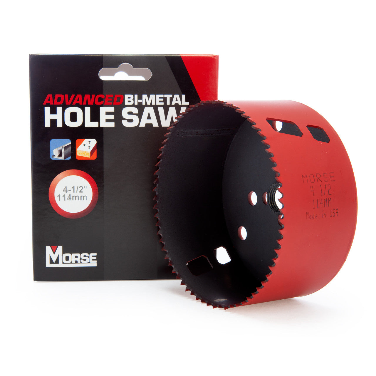 Morse MHS72 (177726) Advanced Bi-Metal Hole Saw 4. 1/2in - 114mm Diameter 2