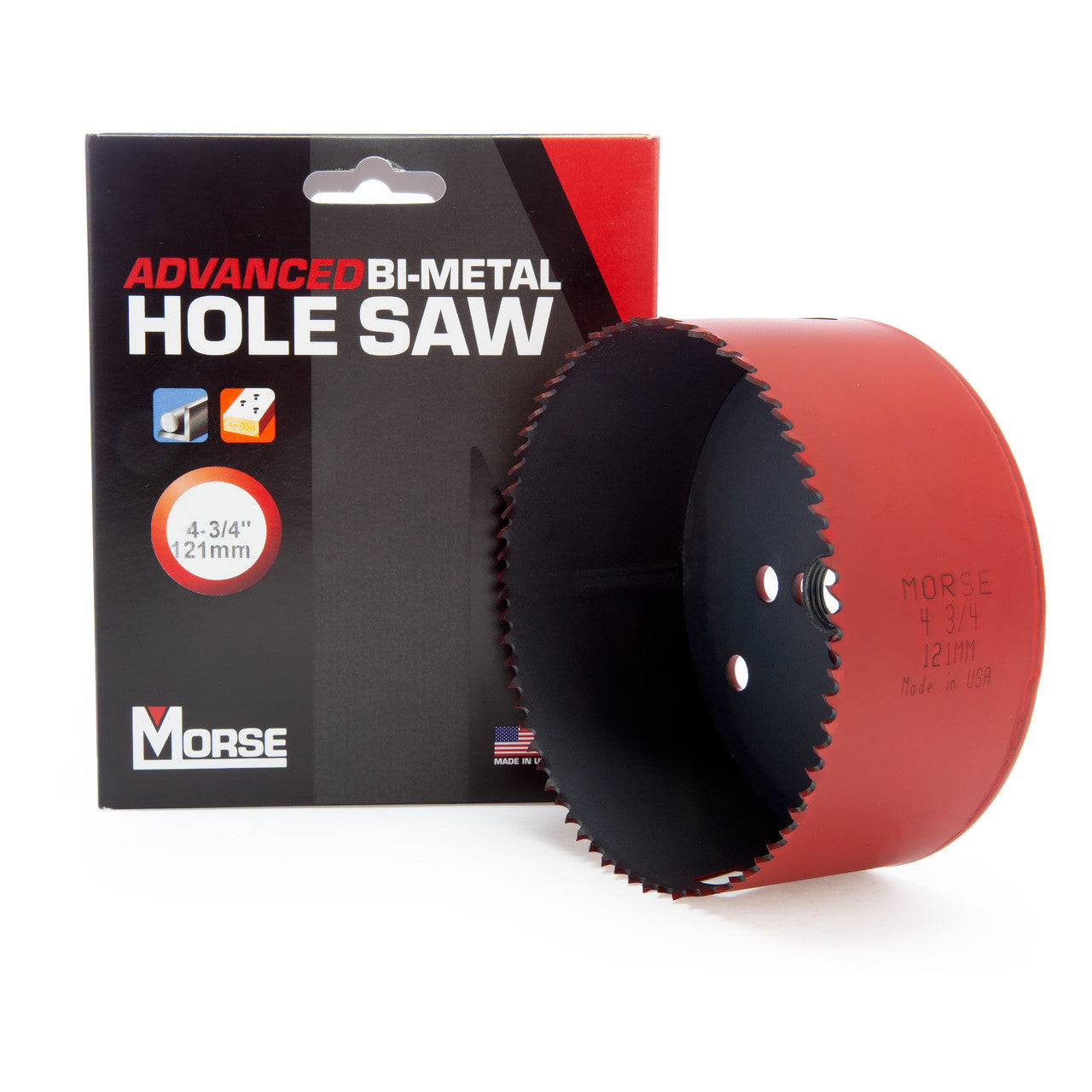 Morse MHS76 (177764) Advanced Bi-Metal Hole Saw 4. 3/4in - 121mm Diameter 2