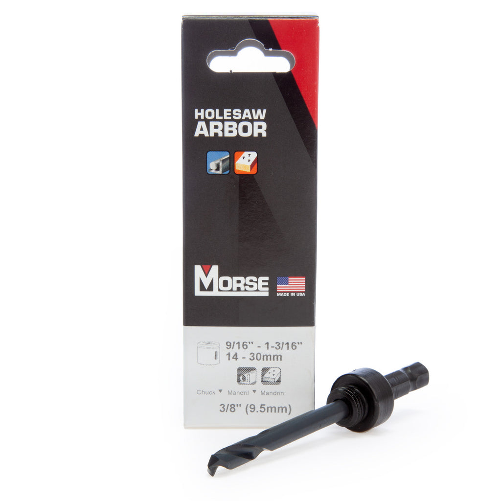Morse MA34 (139014) 3/8in Hex Pin Arbor for 9/16in - 1.3/16in / 14-30mm Hole Saw 2