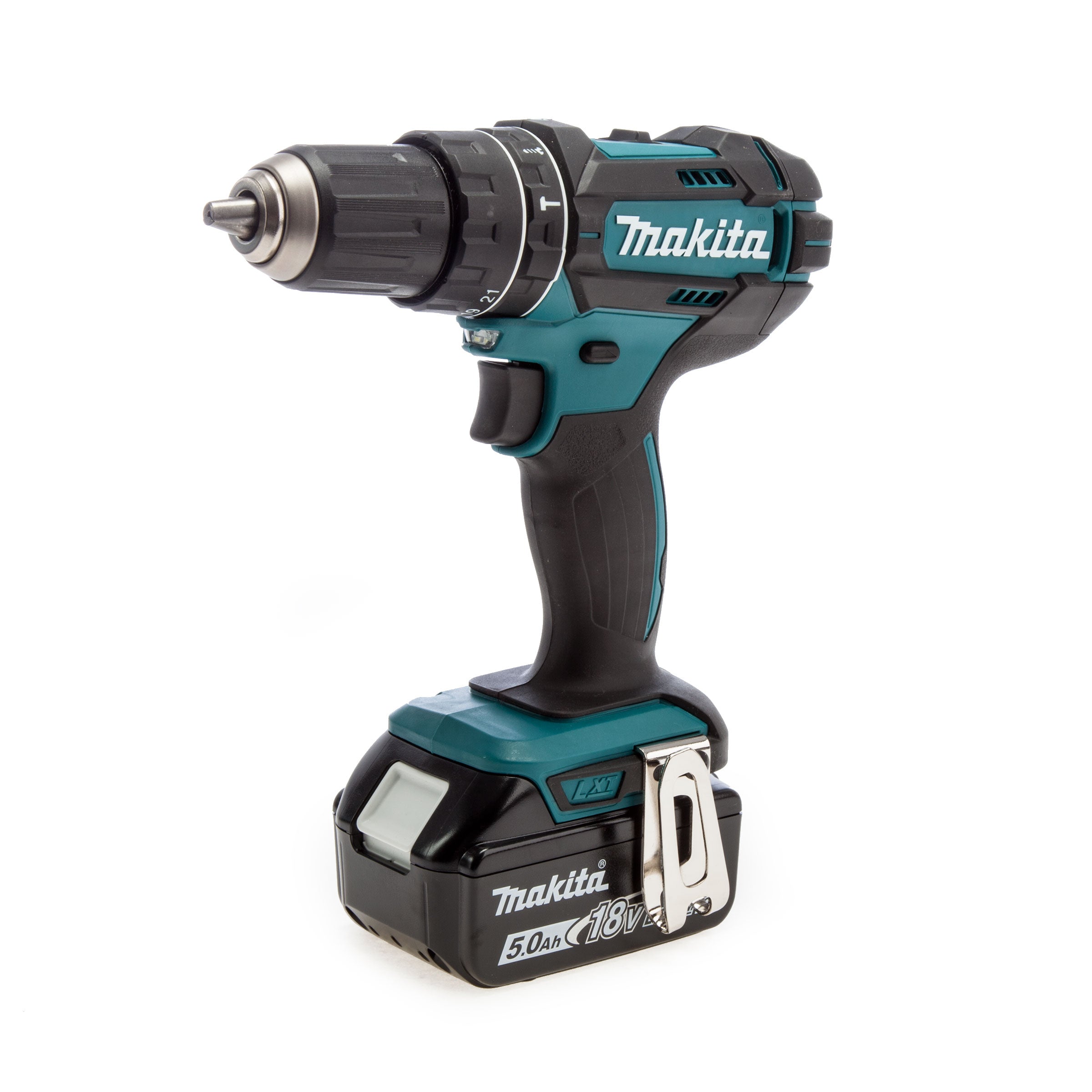 Makita DLX2137PTJ LXT 18V Combi Drill & SDS+ Rotary Hammer Twin Pack (4 x 5.0Ah Batteries)