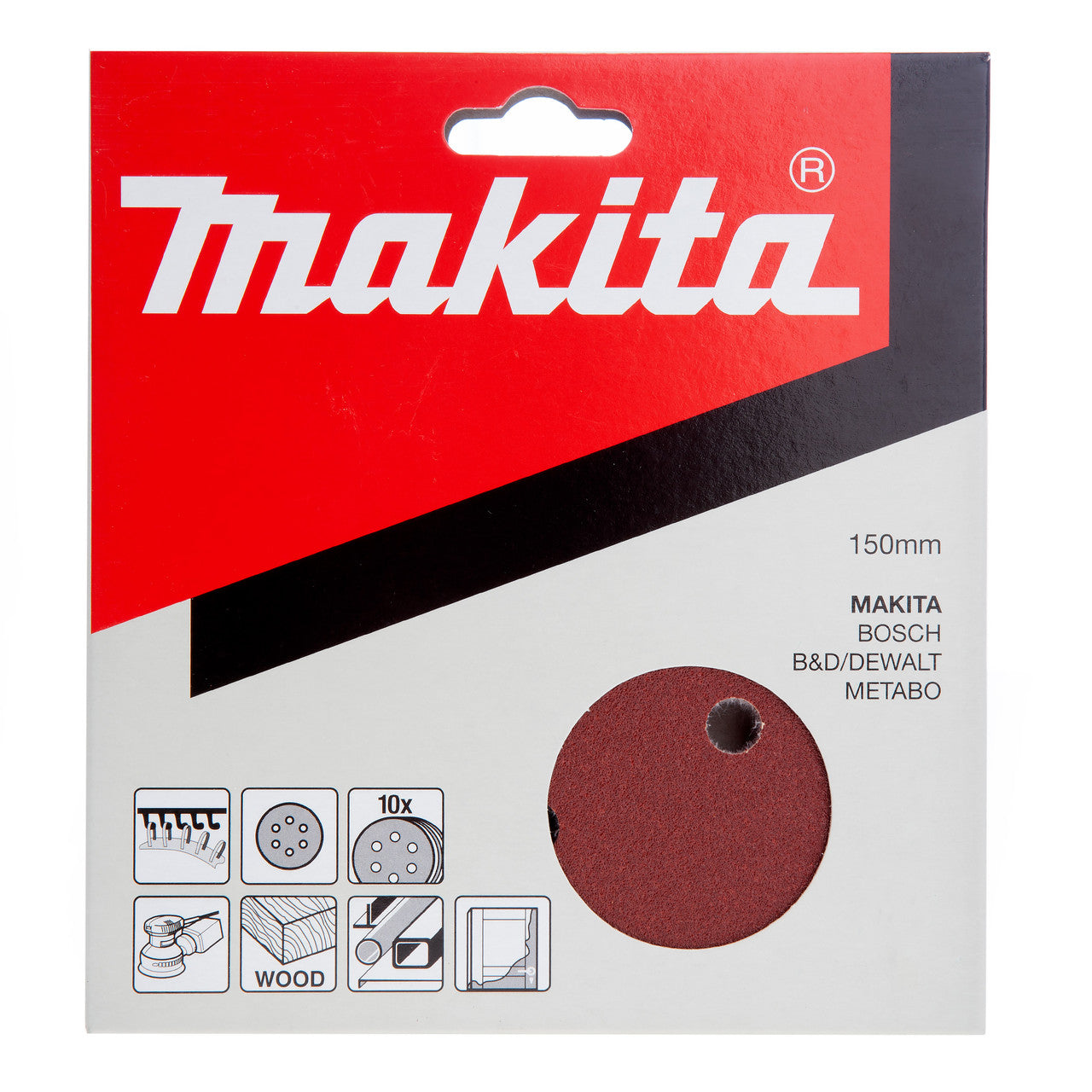 Makita P-37546 Sanding Discs 150mm 320 Grit (Pack Of 10) 2