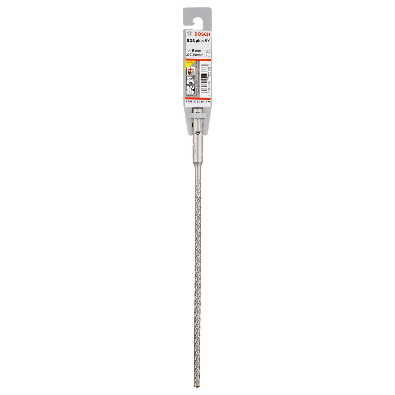 Bosch 2608833780 SDS+ 5X Hammer Drill Bit 6mm x 200mm x 260mm 2