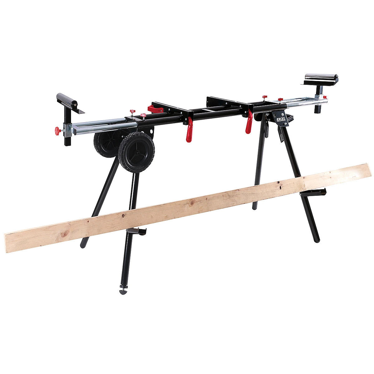 Excel 7475 Universal Mitre Saw Stand Folding & Adjustable Legs with Wheels 3