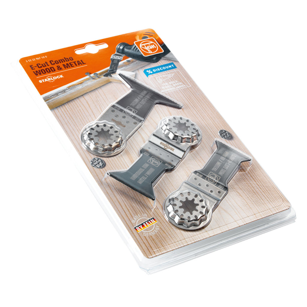Fein 35222967100 Starlock E-Cut Combo Wood & Metal (3 Piece) 3