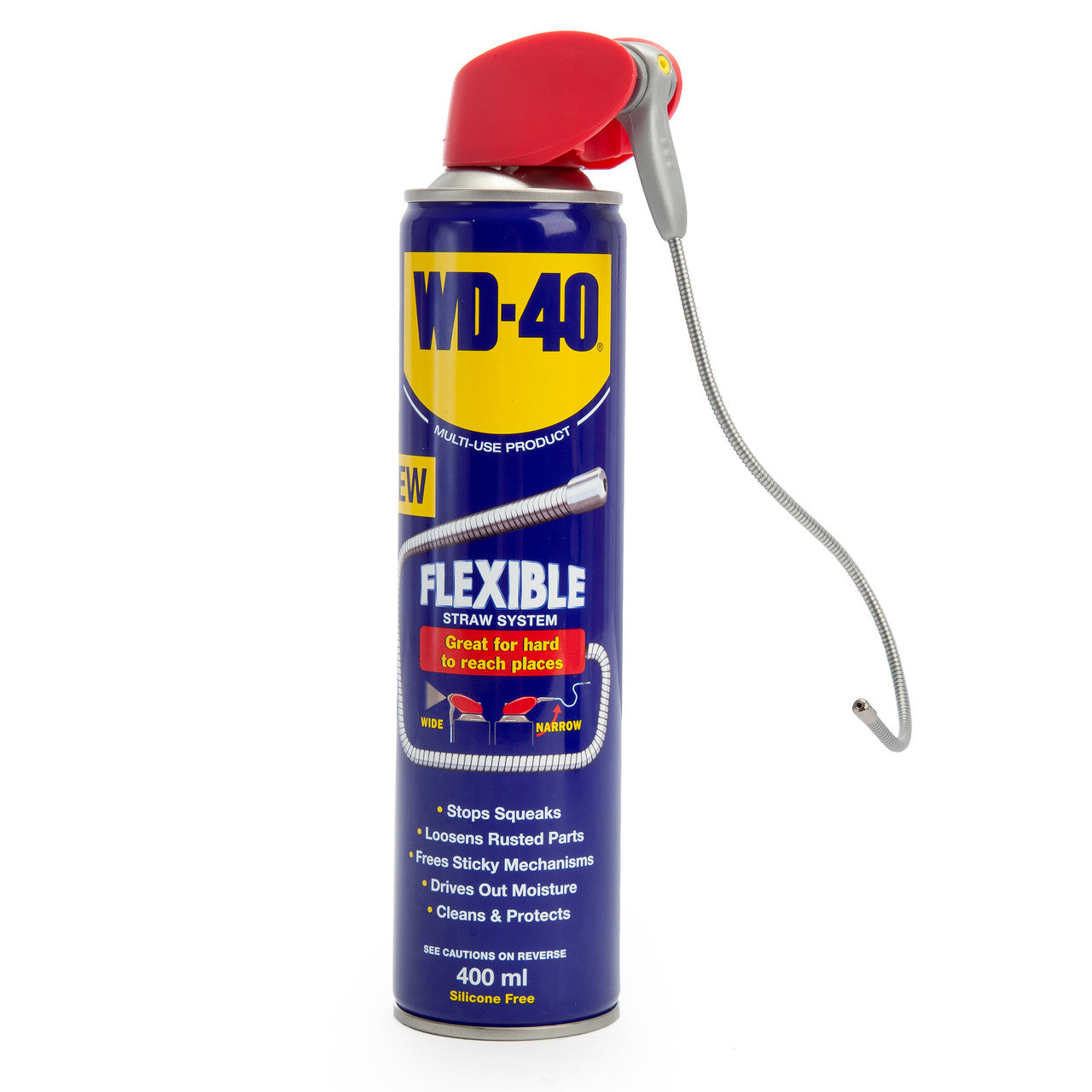 WD-40 Multi-Use Lubricant with Flexible Straw (44955) 400ml (Pack of 6) 2