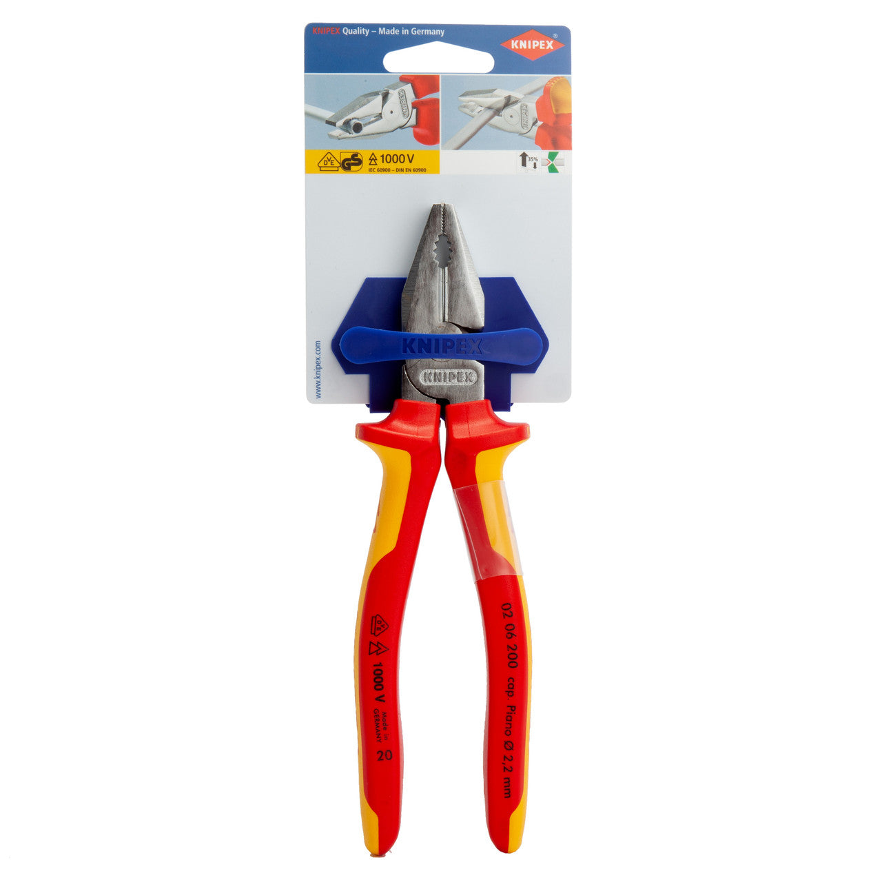 Knipex 0206200SB Combination Pliers VDE 1000V 200mm 2