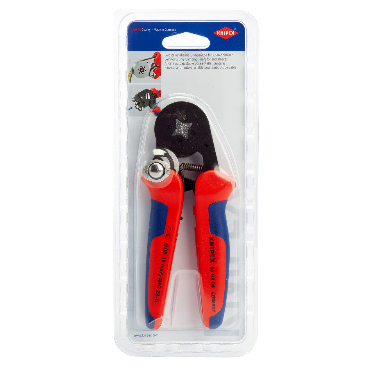 Knipex 975304SB Self-Adjusting Crimping Pliers 180mm 2