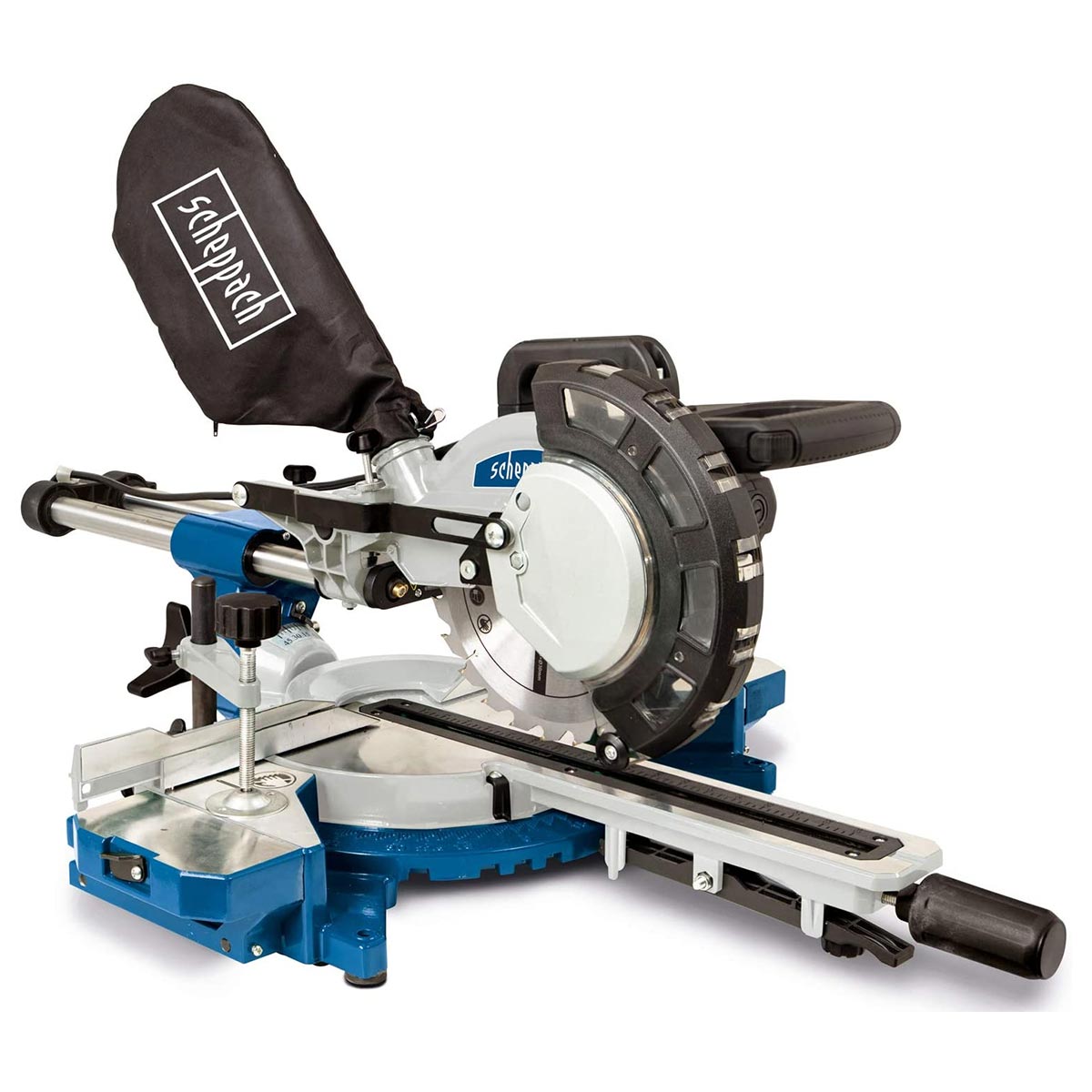 Scheppach HM216 216mm Sliding Compound Mitre Saw with 2 Blades (240V)