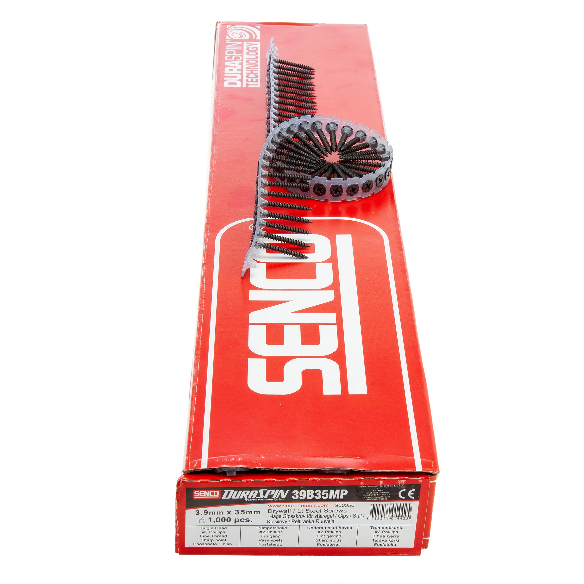 Senco 39B35MP DuraSpin Drywall to Light Steel Collated Screws 3.9 x 35mm (Box of 1000)