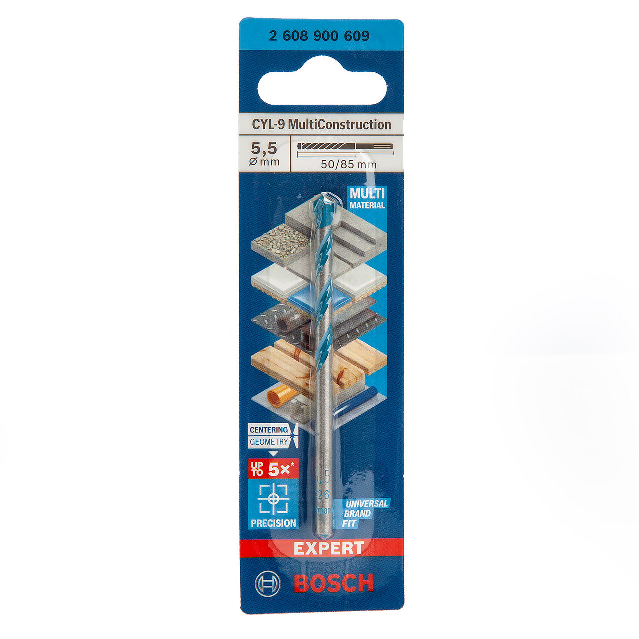 Bosch 2608900609 CYL-9 Multi Construction Drill Bit 5.5 x 50 x 85mm 2