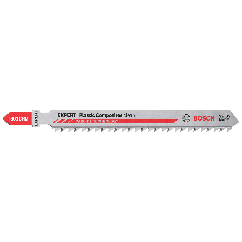 Bosch T301CHM EXPERT ‘Plastic Composites Clean’ Jigsaw Blades (3 Pack)