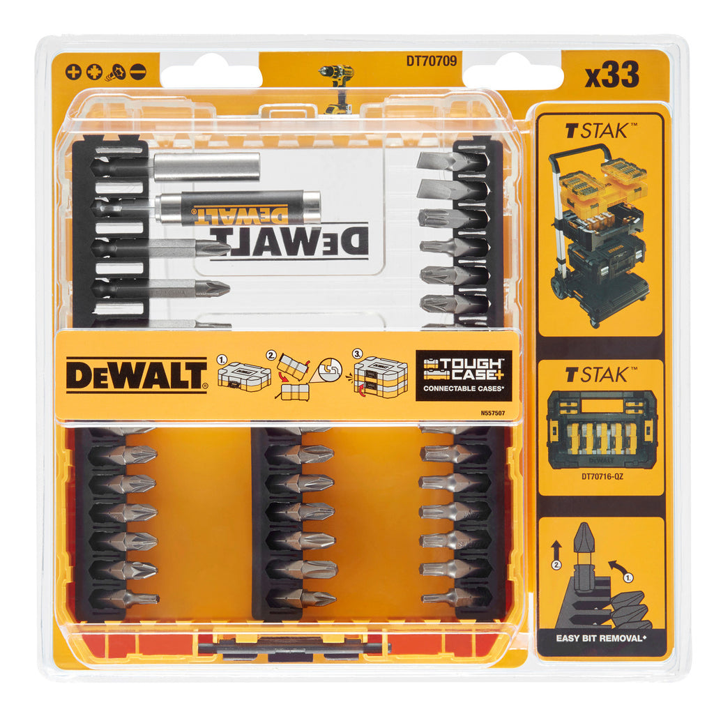 Dewalt DT70709 Screwdriver Bit Set in Connectable Case (33 Piece) 2