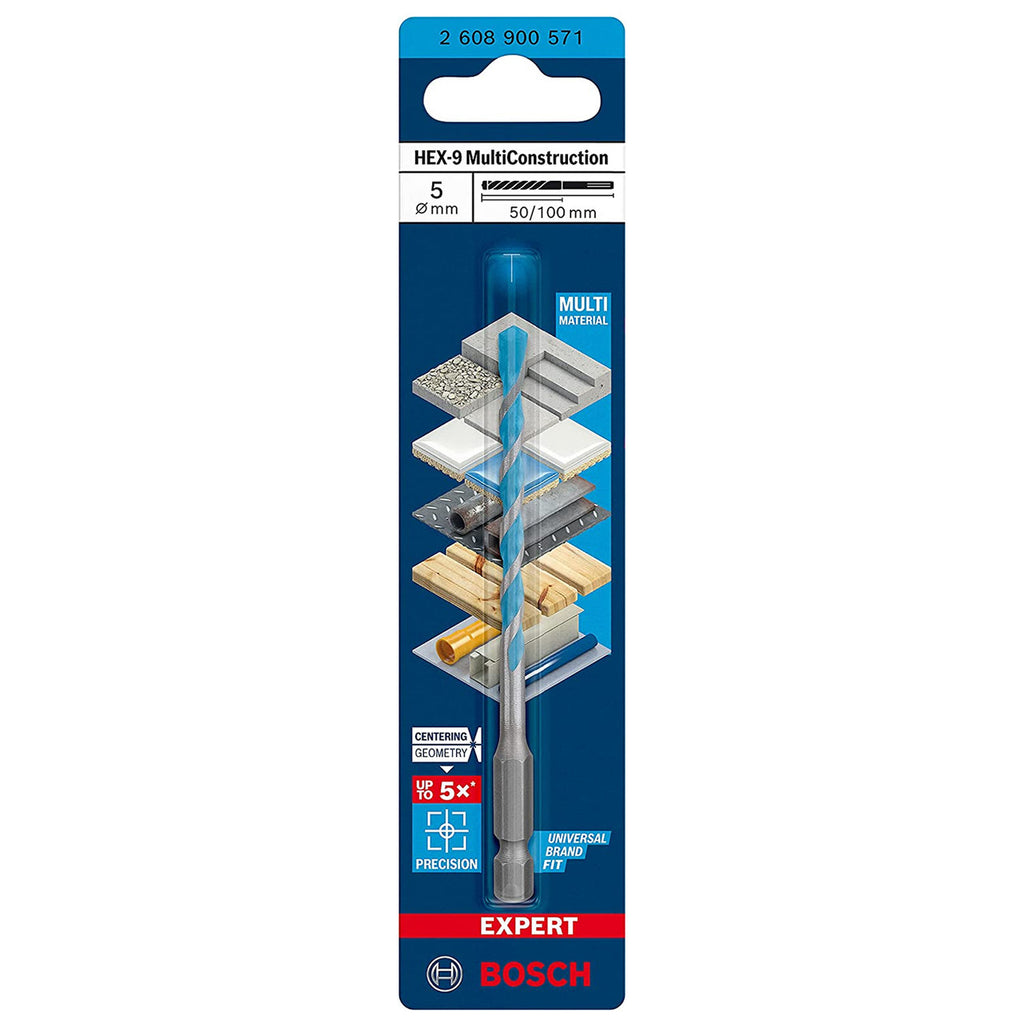 Bosch 2608900571 Expert HEX-9 Multi Construction Drill Bit 5mm 2