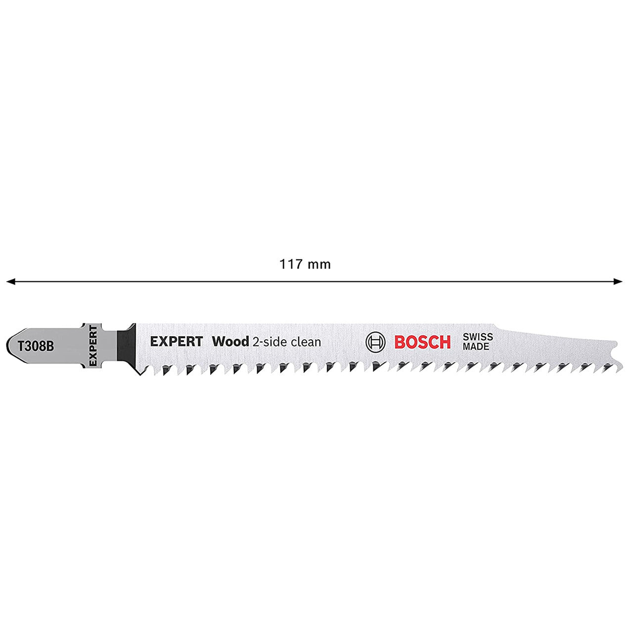 Bosch T308B Expert 'Wood 2-Side Clean' Jigsaw Blades (5 Pack) 3