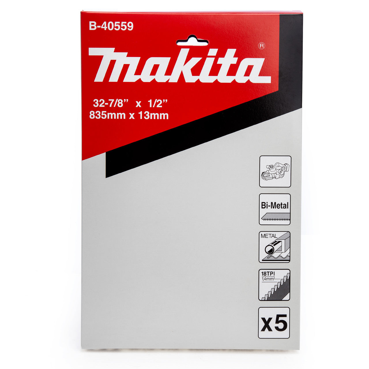 Makita B-40559 Band Saw Blades for DPB181/DPB182 (Pack Of 5) 2