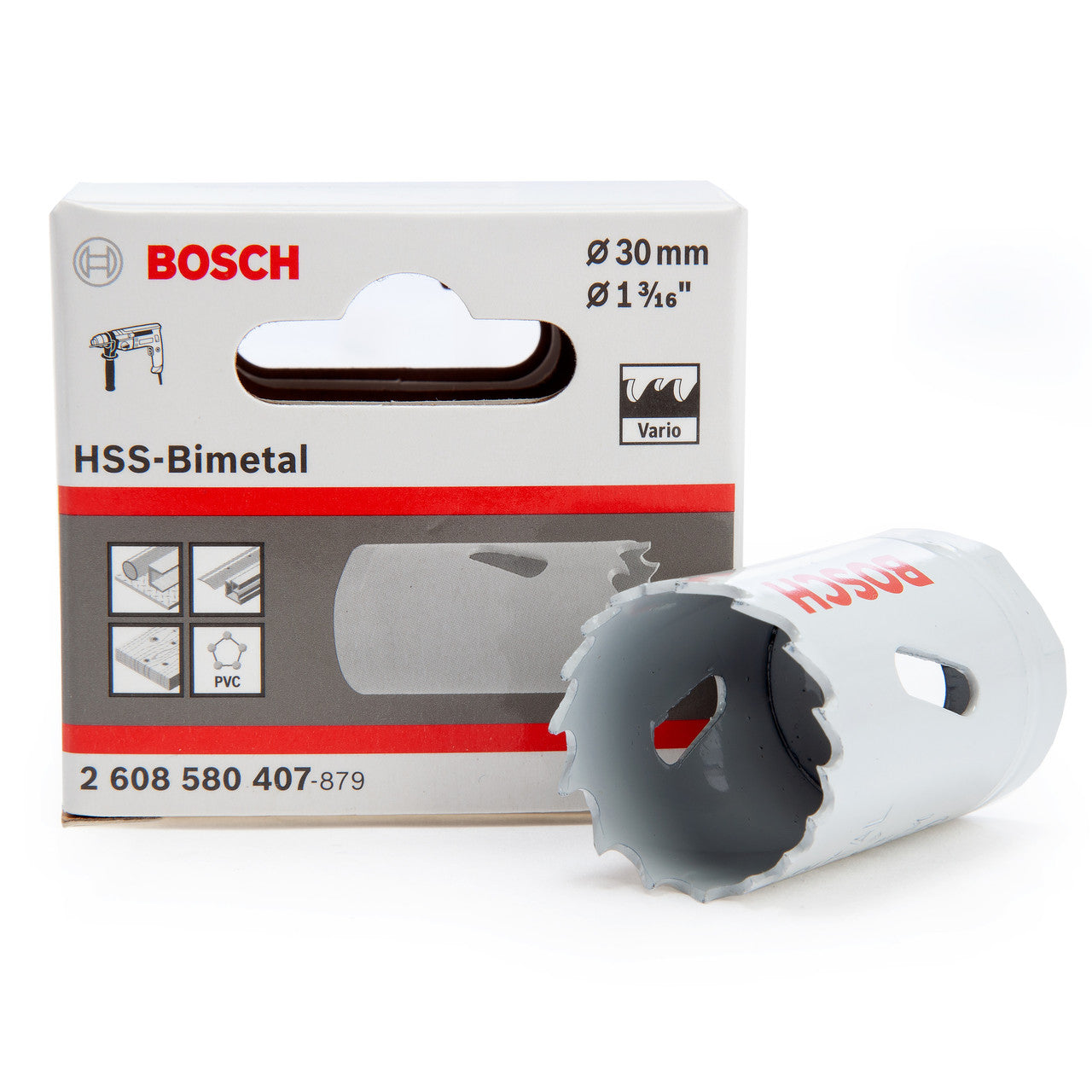 Bosch 2608580407 HSS-Bimetal Hole Saw 1. 3/16in - 30mm Diameter 2