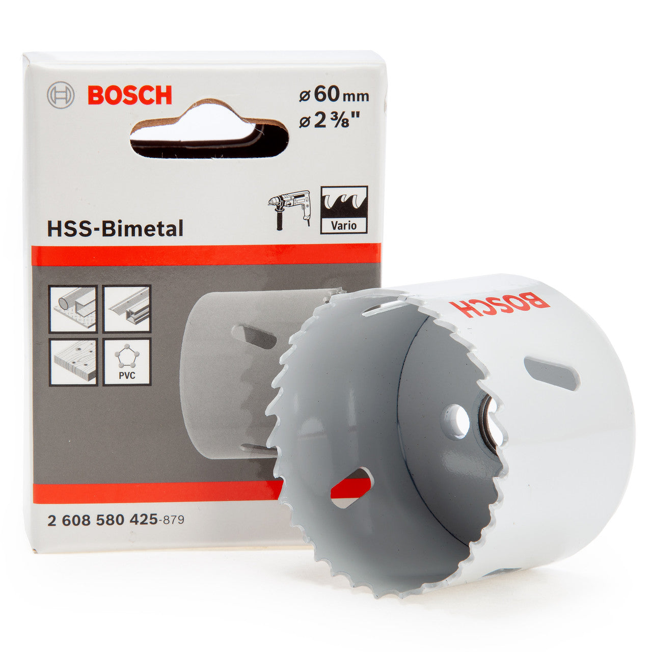 Bosch 2608580425 HSS-Bimetal Hole Saw 2. 3/8in - 60mm Diameter 2