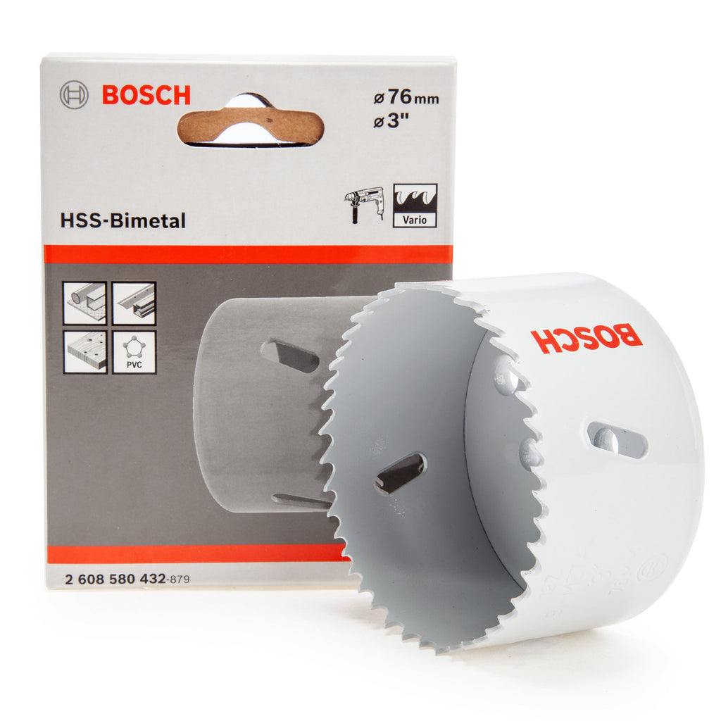 Bosch 2608580432 HSS-Bimetal Hole Saw 3in - 76mm Diameter 2