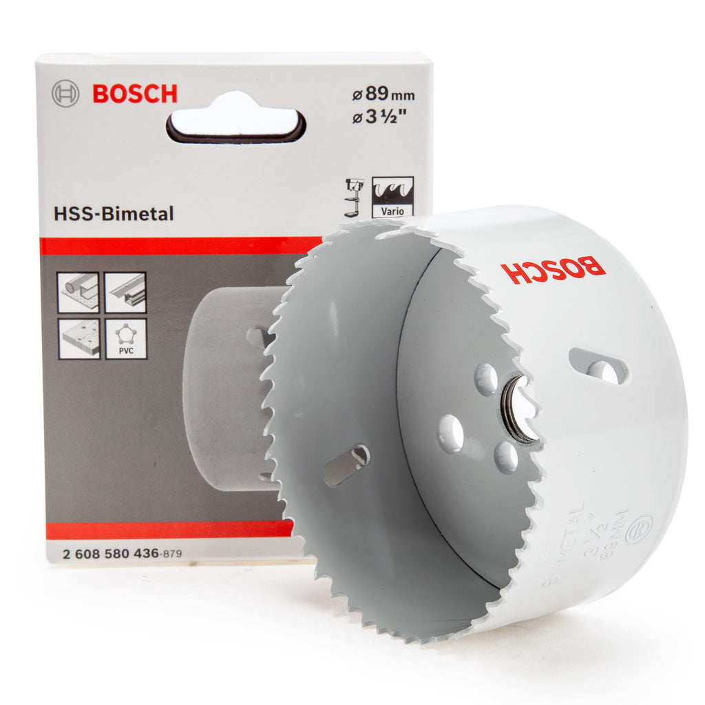Bosch 2608580436 HSS-Bimetal Hole Saw 3. 1/2in - 89mm Diameter 2