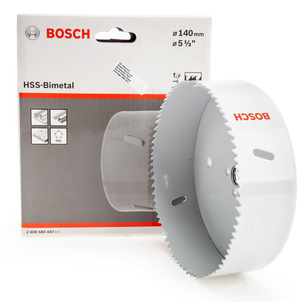 Bosch 2608580447 HSS-Bimetal Hole Saw 5. 1/2in - 140mm Diameter 2