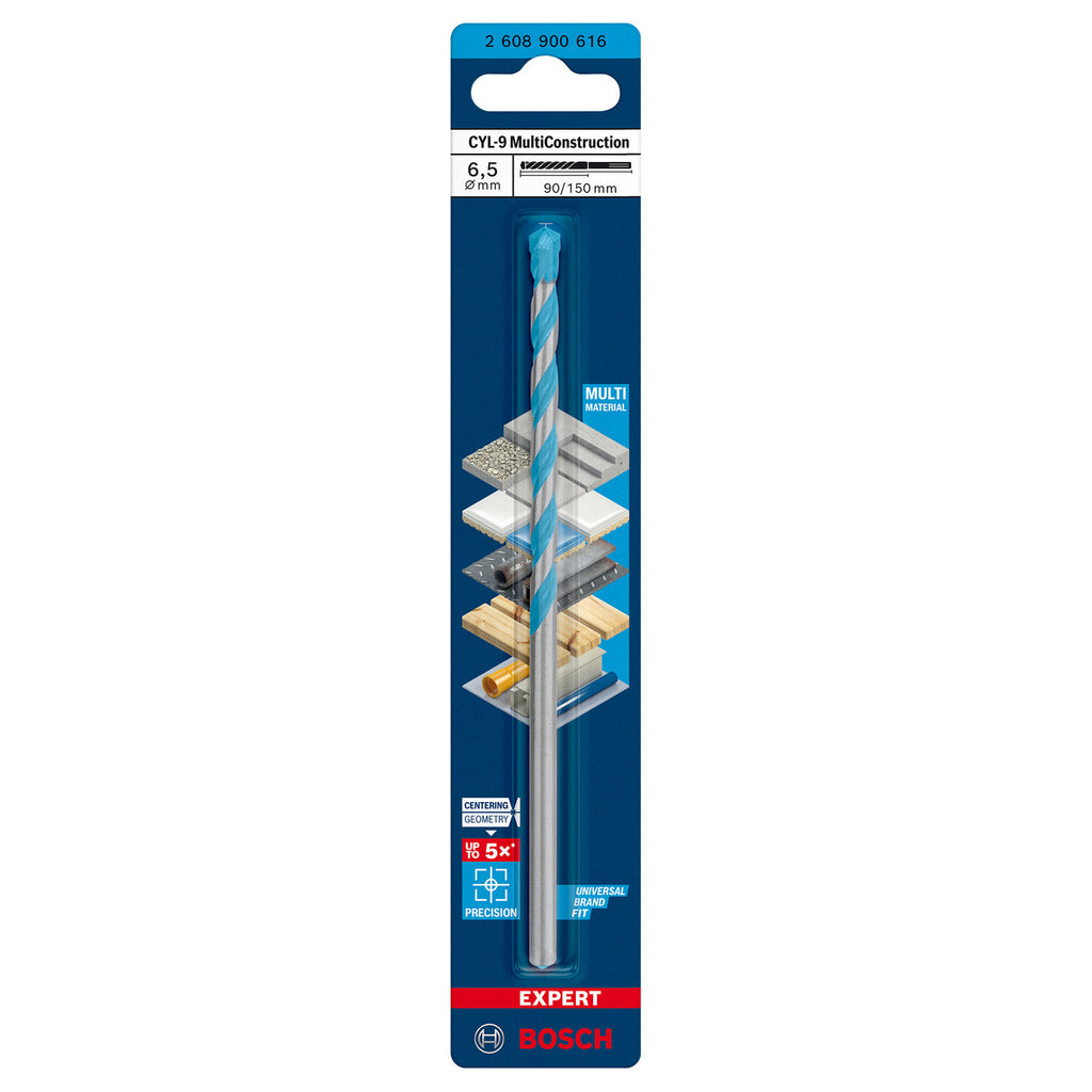 Bosch 2608900616 CYL-9 Multi Construction Drill Bit 6.5 x 90 x 150mm 2