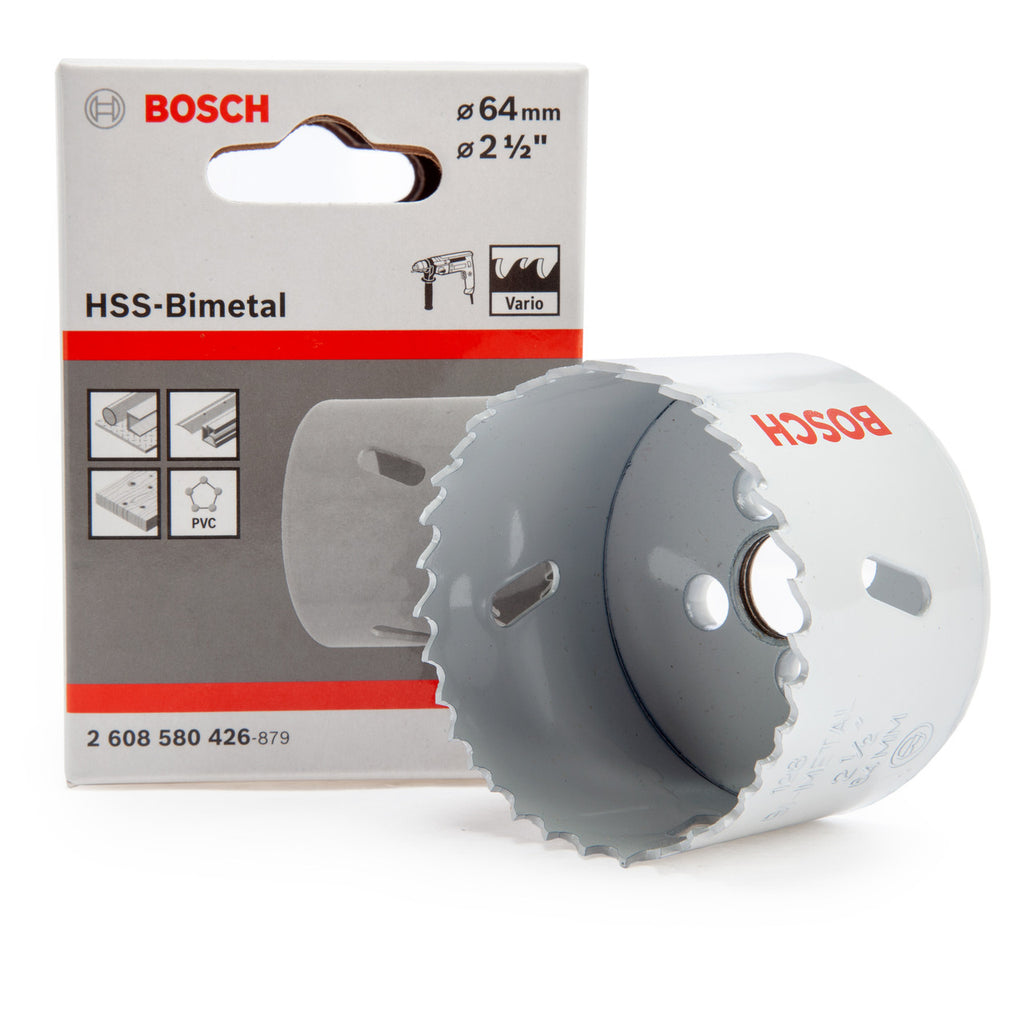 Bosch 2608580426 HSS-Bimetal Hole Saw 2. 1/2in - 64mm Diameter 2