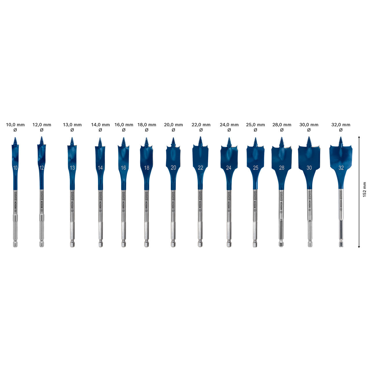 Bosch 2608900336 Expert SelfCut Speed Flat Bit Set with Hex Shank (13 Piece) 4