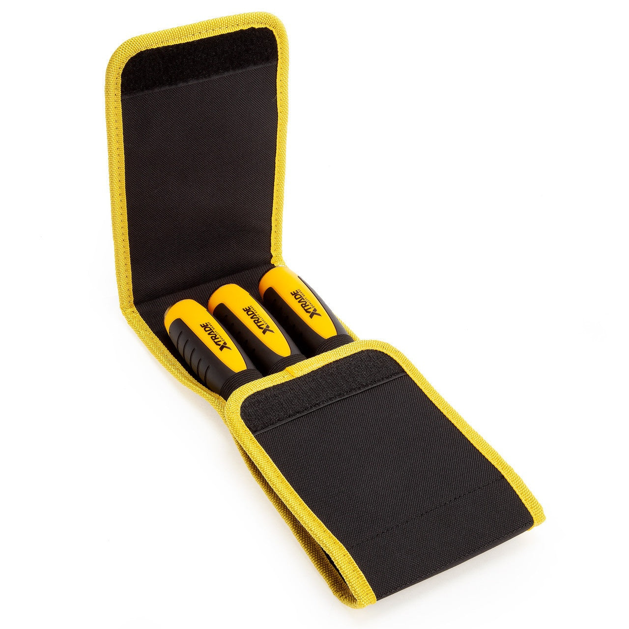 XTrade X0900007 Bevel Edge Chisel Set with Canvas Wallet (3 Piece)