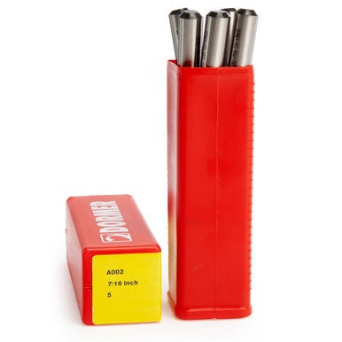 Dormer A002 HSS TiN Coated Tip Jobber Drill Bits 7/16in (Box of 5)
