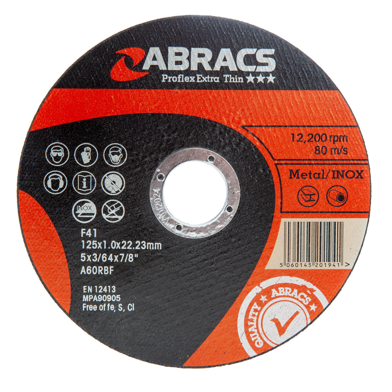 Abracs Proflex Extra Thin INOX Cutting Disc 125mm x 1mm (25 Pack) 2
