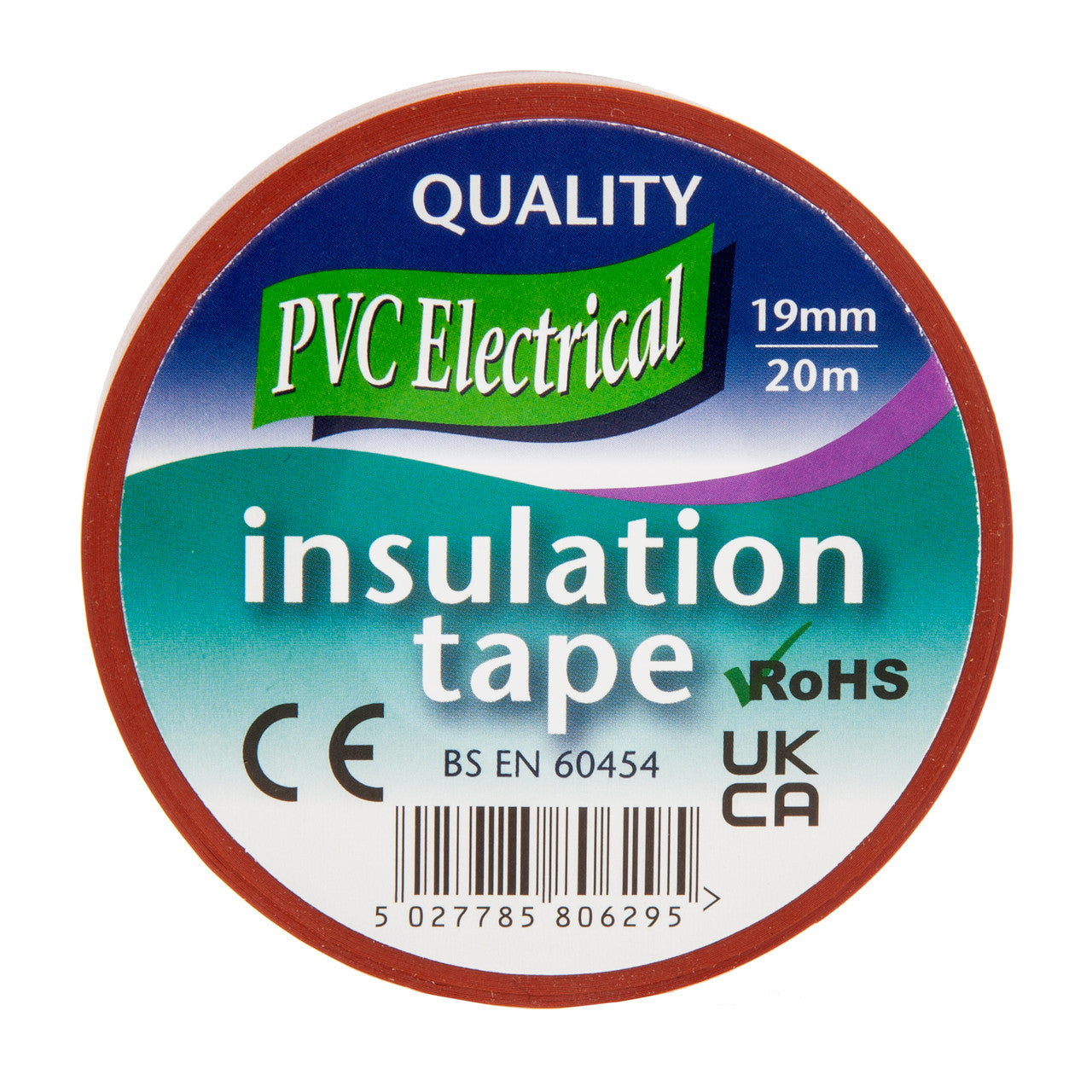 Ultratape 00351920BR PVC Electrical Insulation Tape Brown 19mm x 20m 2