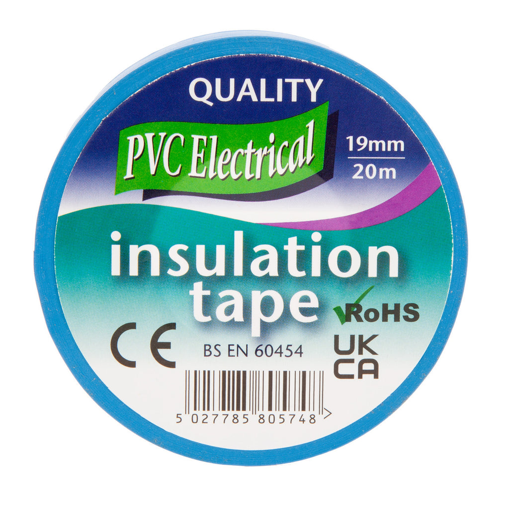 Ultratape 00351920BL PVC Electrical Insulation Tape Blue 19mm x 20m 2