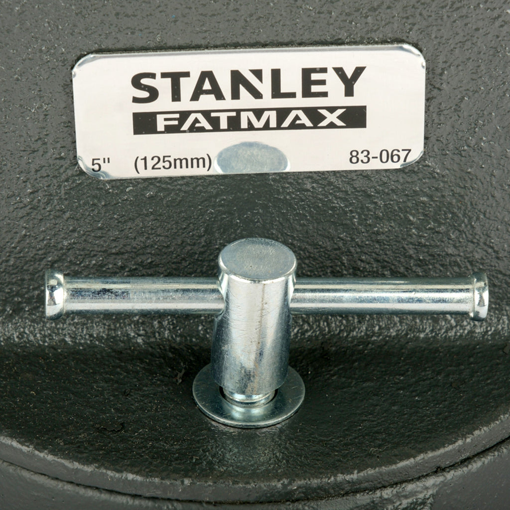 Stanley 1-83-067 MaxSteel Heavy Duty Engineers Bench Vice 5 Inch / 125mm 7