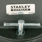 Stanley 1-83-067 MaxSteel Heavy Duty Engineers Bench Vice 5 Inch / 125mm 7