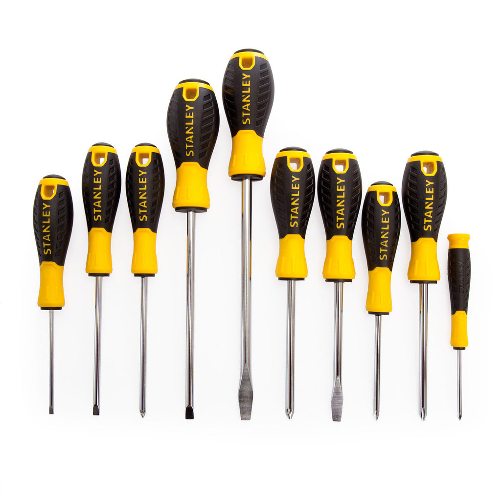 Stanley 60211 Phillips/Slotted/Pozi Screwdriver Set (10 Piece)
