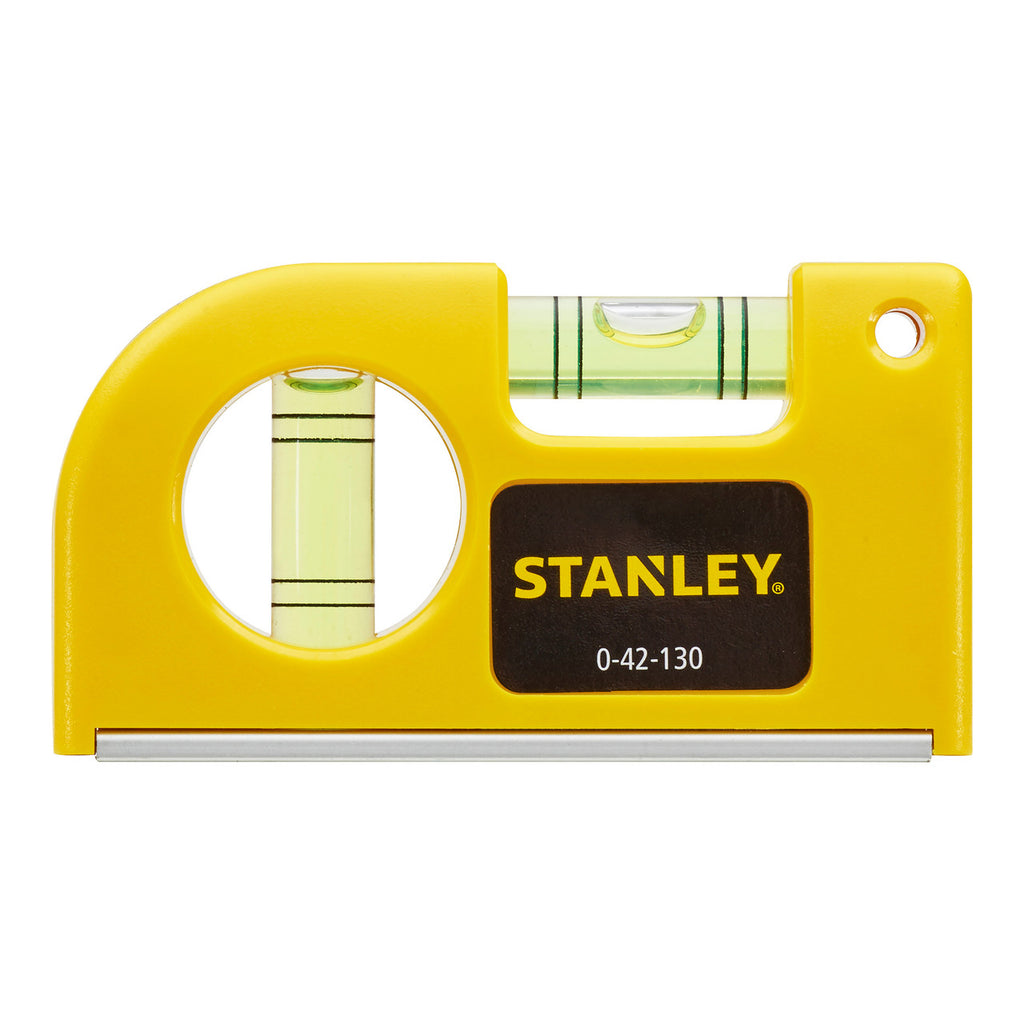 Stanley 87mm / 3.4" Magnetic Pocket Level 2 Vials (0-42-130) 3