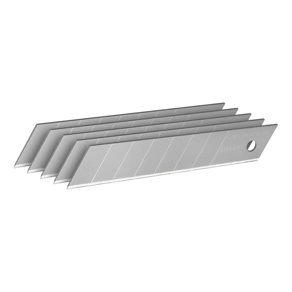 Stanley 2-11-301 Snap-Off Knife Blades 18mm (Pack of 5) 2