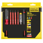 Stanley FMHT66426-0 FatMax VDE Multi-Bit Screwdriver Set In Pouch (10 Piece)