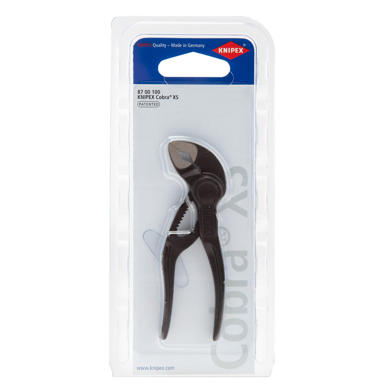 Knipex 8700100BK Cobra XS Water Pump Pliers 100mm 2