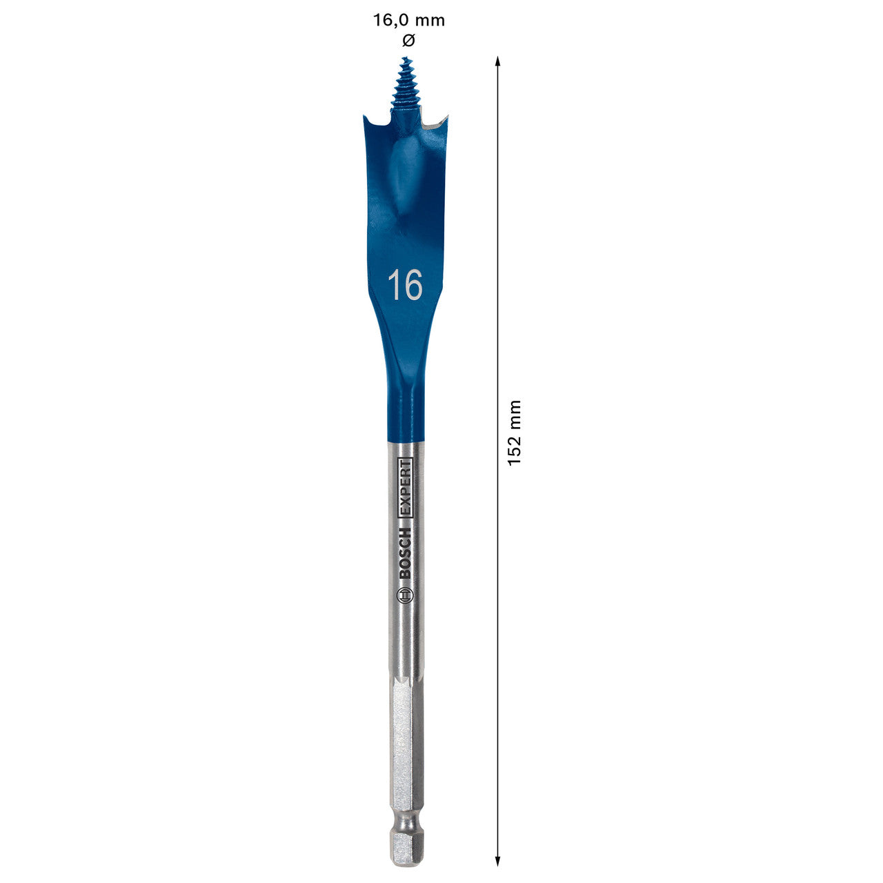 Bosch 2608900315 Expert SelfCut Speed Flat Bit with Hex Shank 16mm x 152mm 3