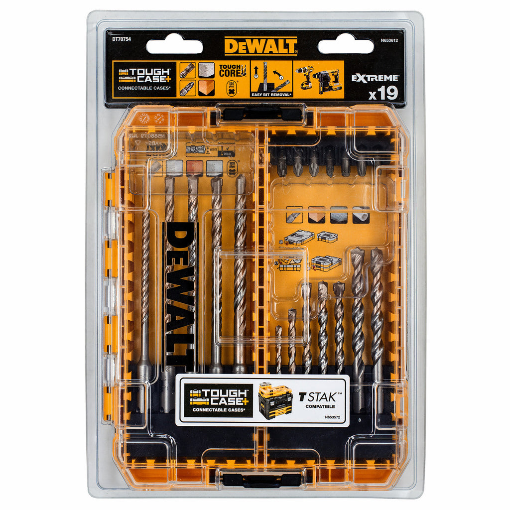 Dewalt DT70754 SDS Plus Masonry Drill and Driver Bit Set in Connectable Case (19 Piece) 2
