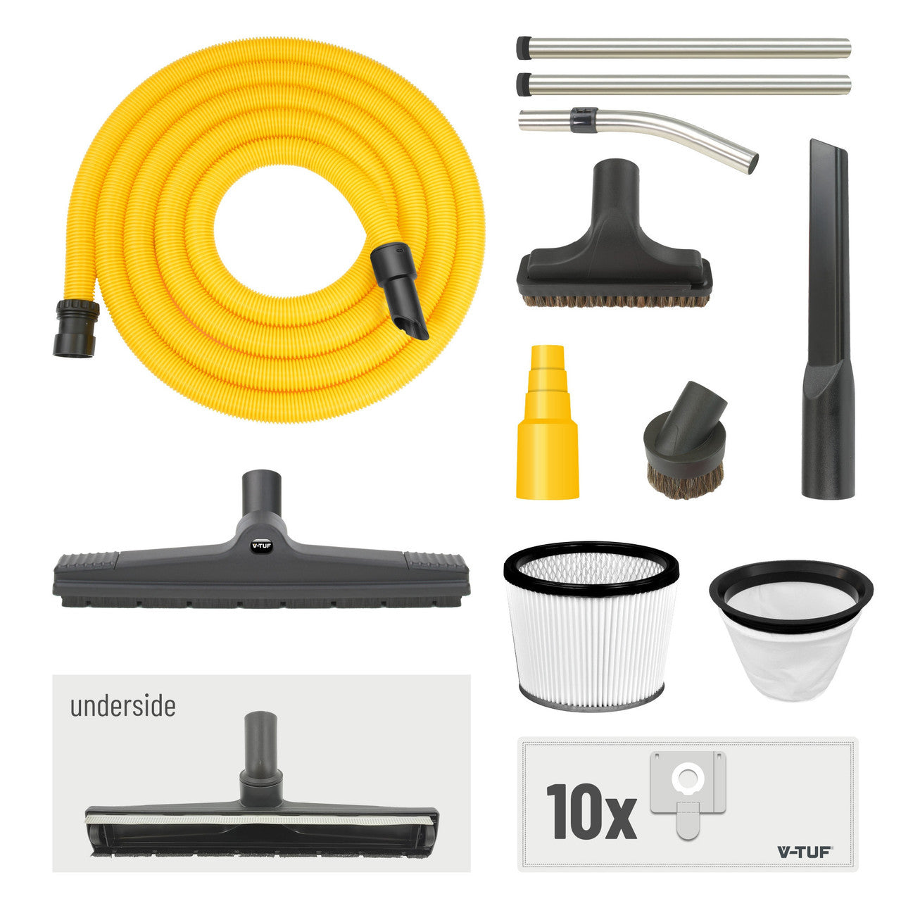 V-TUF MIDIH240 H Class Midi Wet & Dry Dust Extractor 21L (240V) 2