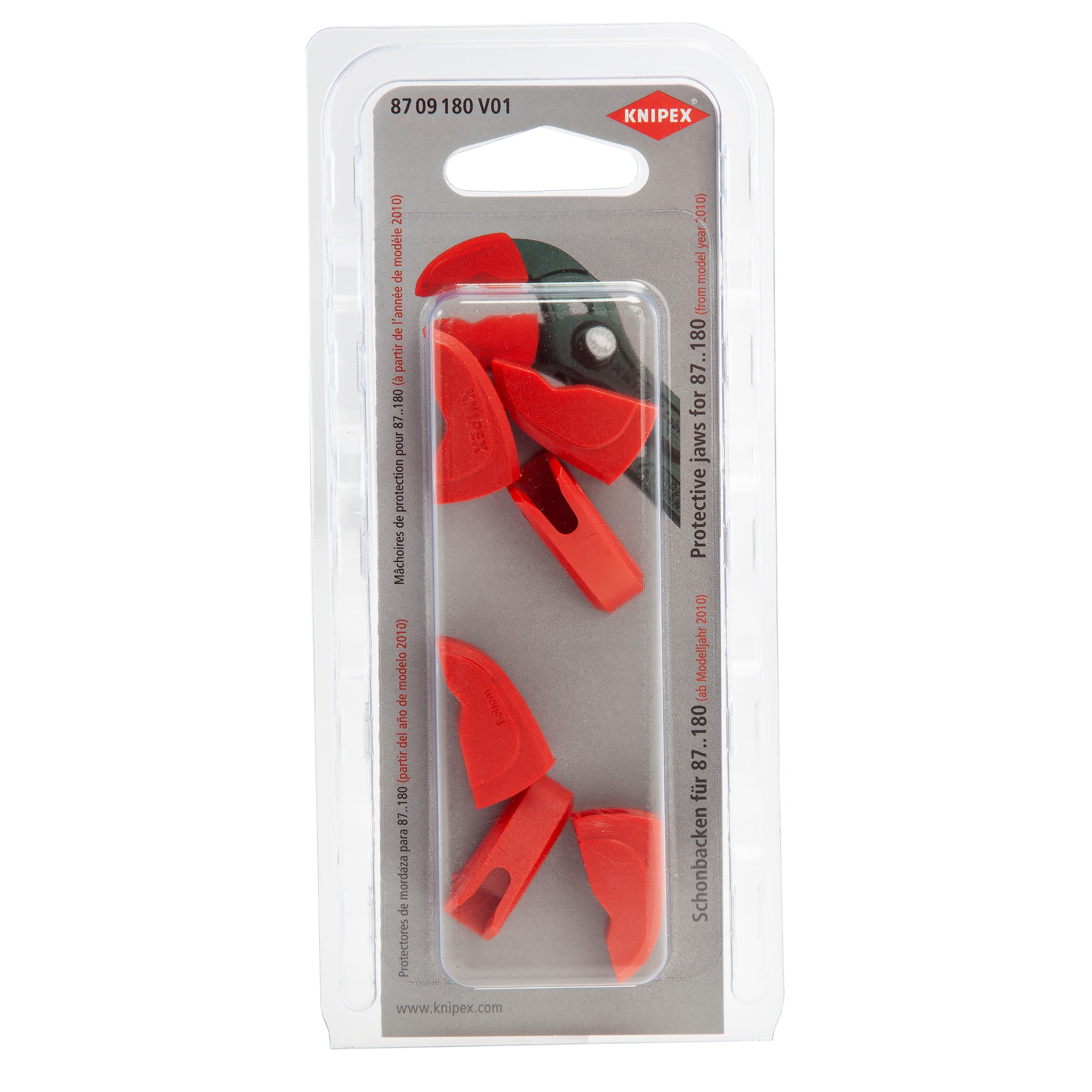 Knipex 8709180V01 Protective Jaw Covers for all 87 XX 180mm Models from 2010 (3 Pairs)