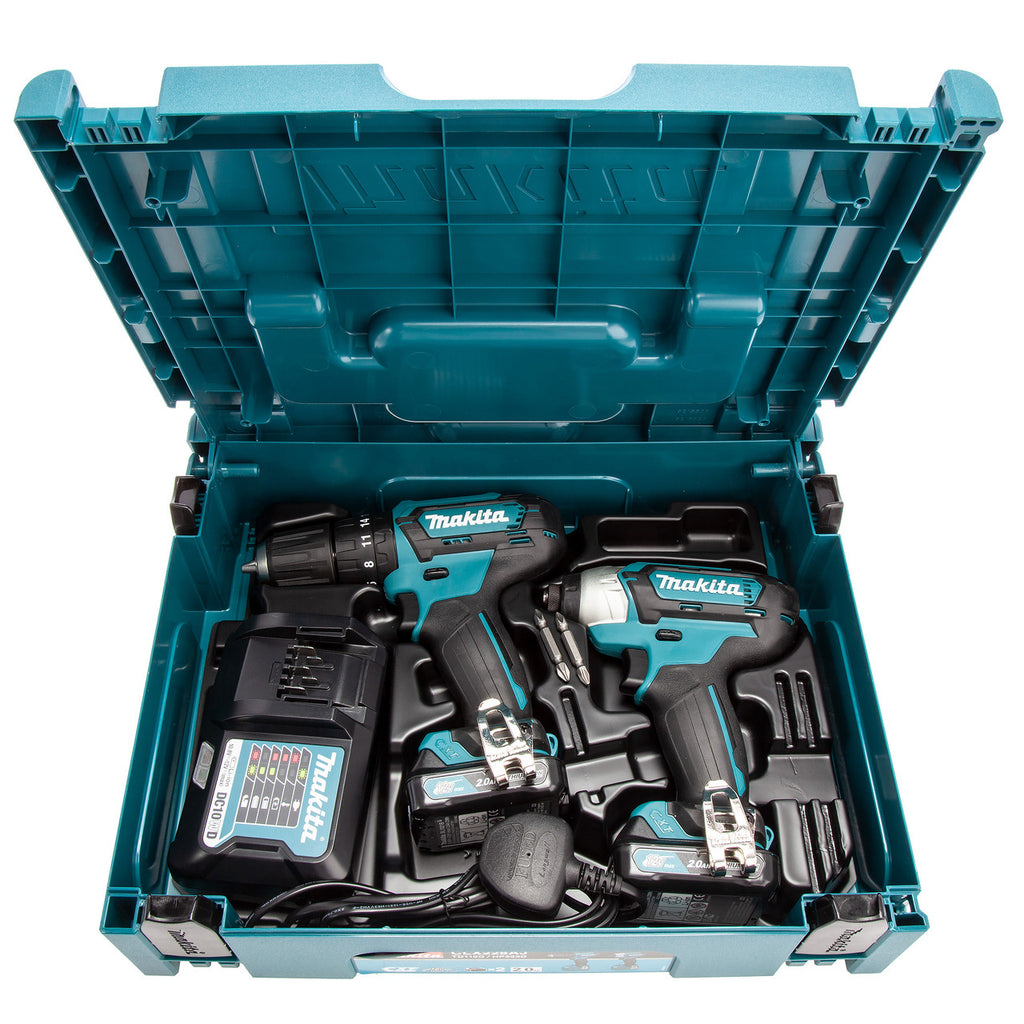 Makita CLX228AJ 12Vmax CXT Combi Drill & Impact Driver Twin Pack (2 x 2.0Ah Batteries) 3
