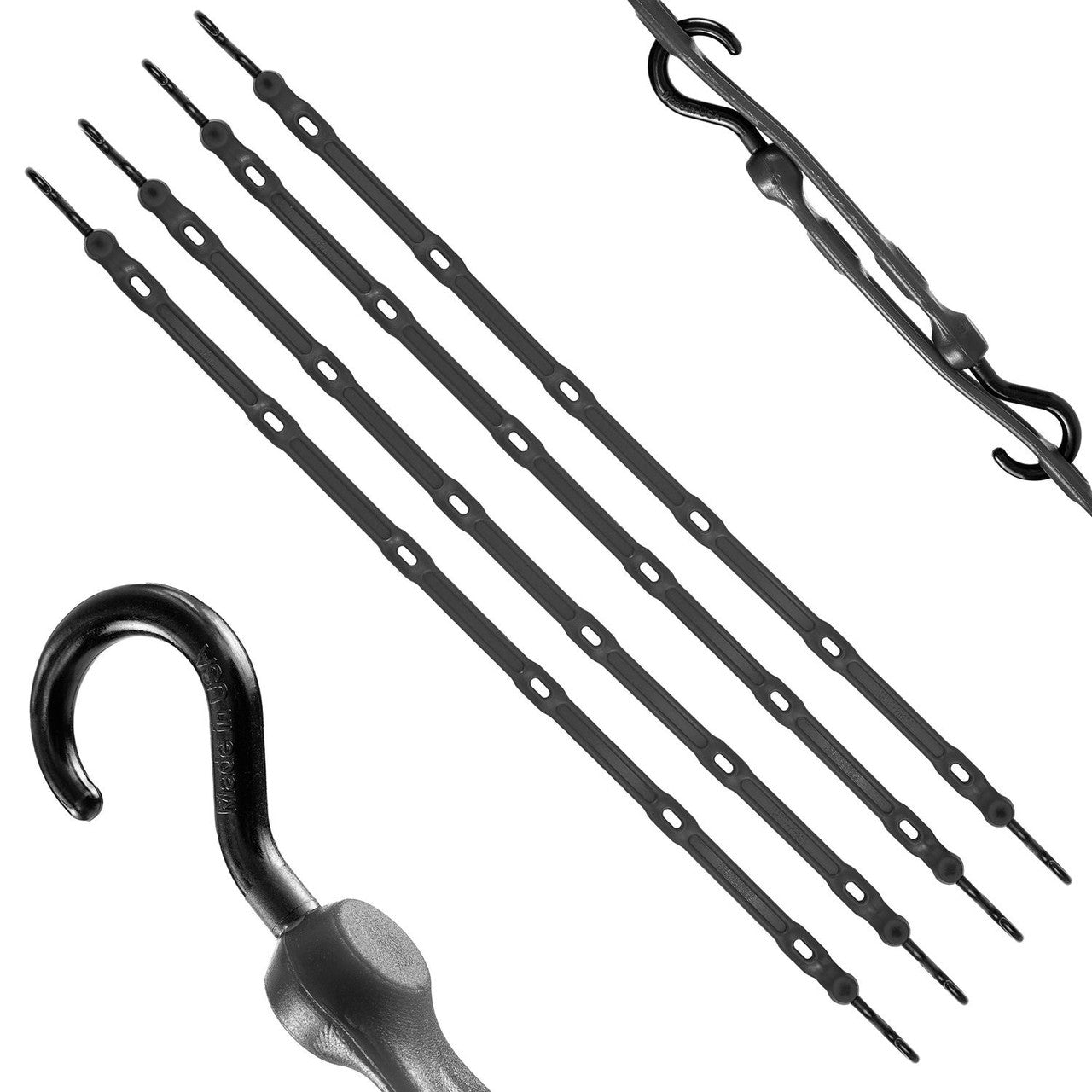 Perfect Bungee AS36BK4PK-BXST Adjust-A-Strap in Black 36in (Pack of 4) 2