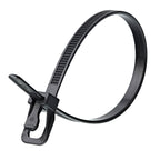RETYZ S12BK-TA EveryTie Releasable Tie in Black 12in (Pack of 100)