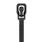 RETYZ S12BK-TA EveryTie Releasable Tie in Black 12in (Pack of 100) 2