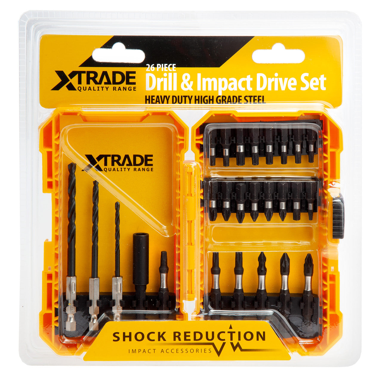 XTrade X0900074 Drill & Impact Drive Set (26 Piece) 2